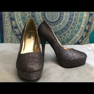 Charlotte Russe Rainbow Sparkle Heels